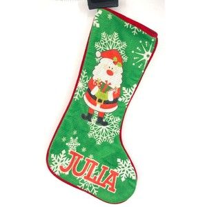 Santa Claus with Presents Stocking "Julia" 21 Inch - Vintage Keepsake